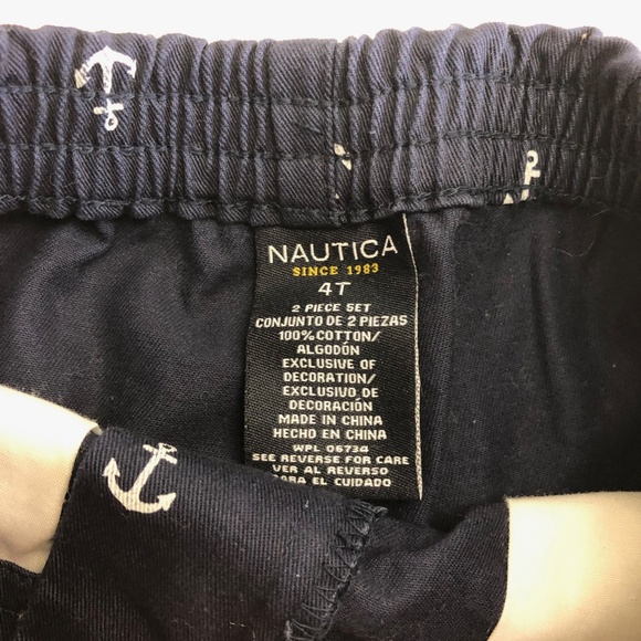 Toddler Girls Nautica Navy Blue Anchor Shorts 4T - Picture 3 of 3